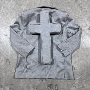NEW SEVENTH HEAVEN HEATHER CROSS JACKET SZ LARGE